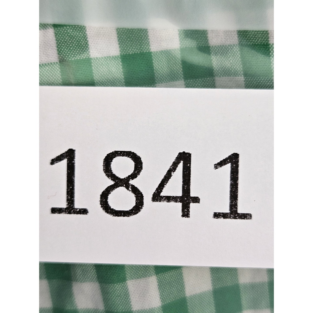 Ralph Lauren Emerald and White Short-sleeved Gingham Oxford Button-down Shirt - Picture 10 of 10